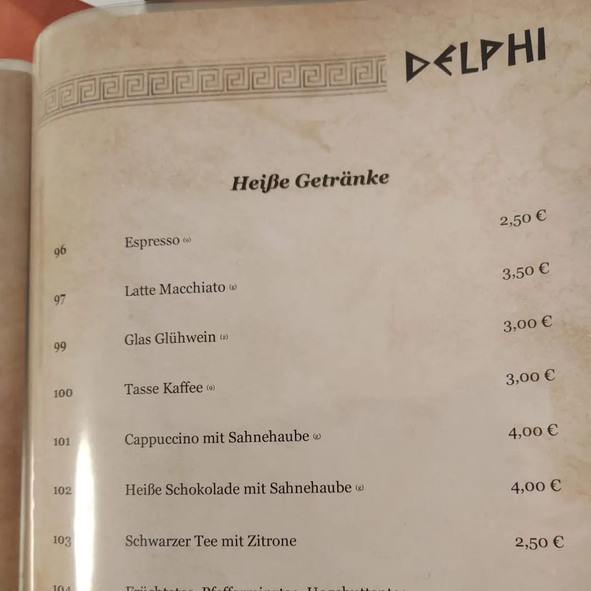 Speisekarte photo 2