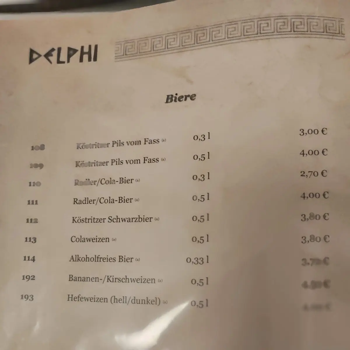 Speisekarte photo 8
