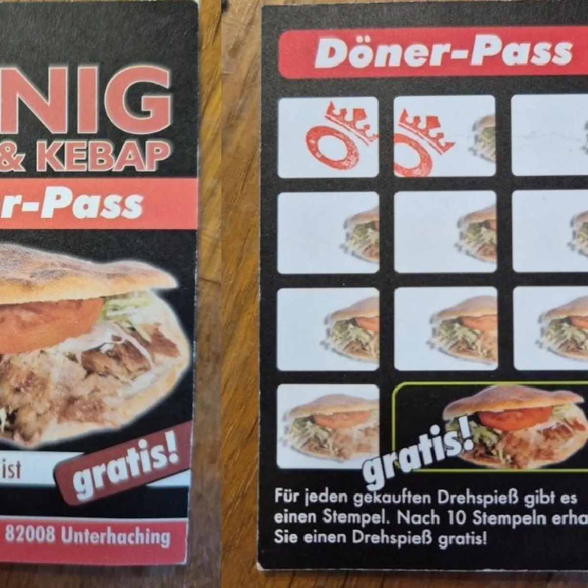 Speisekarte, König Pizza & Kebap
