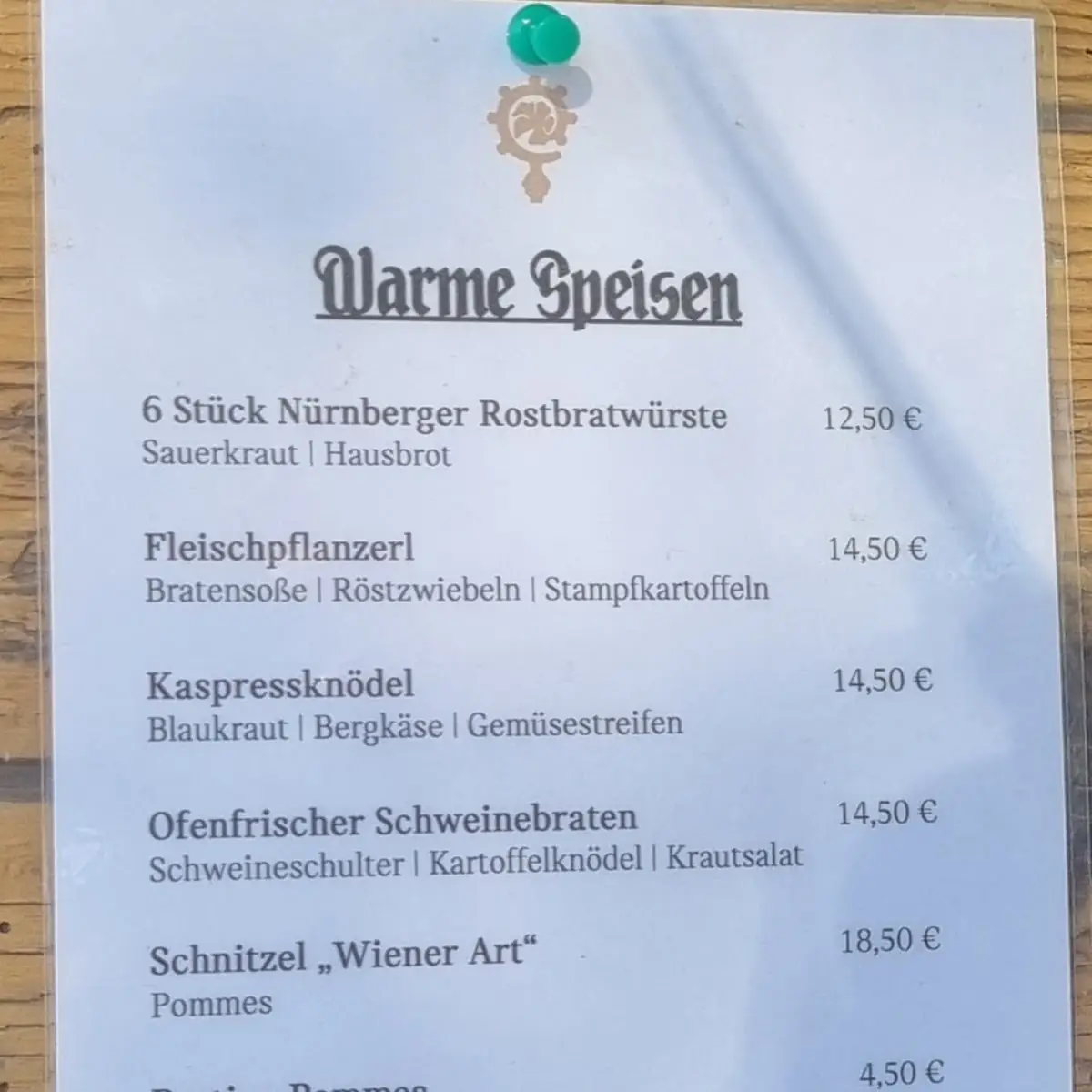 Speisekarte photo 2