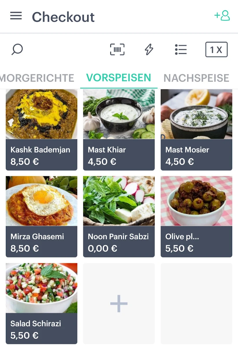 Speisekarte, Ara Restaurant