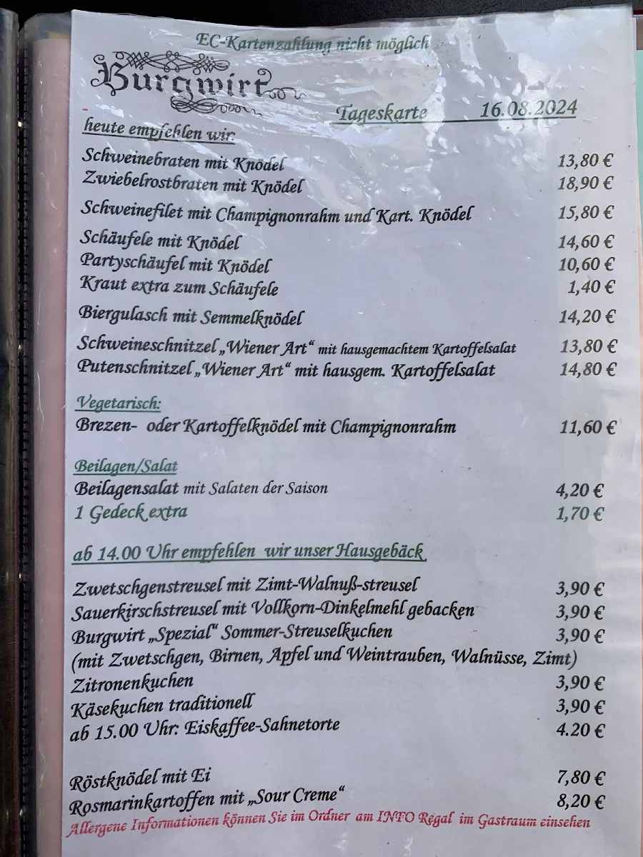 Speisekarte photo 3