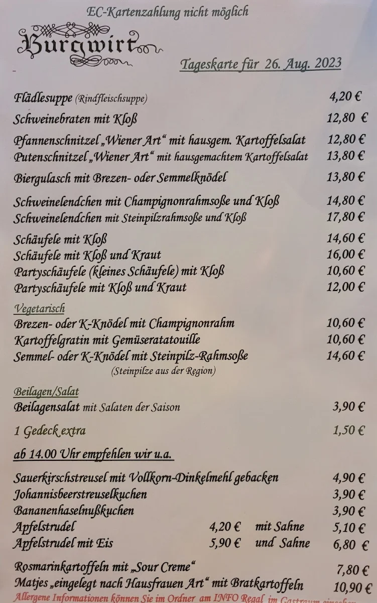 Speisekarte photo 7