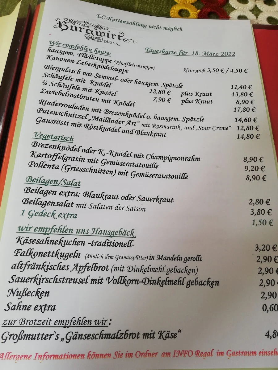 Speisekarte photo 8