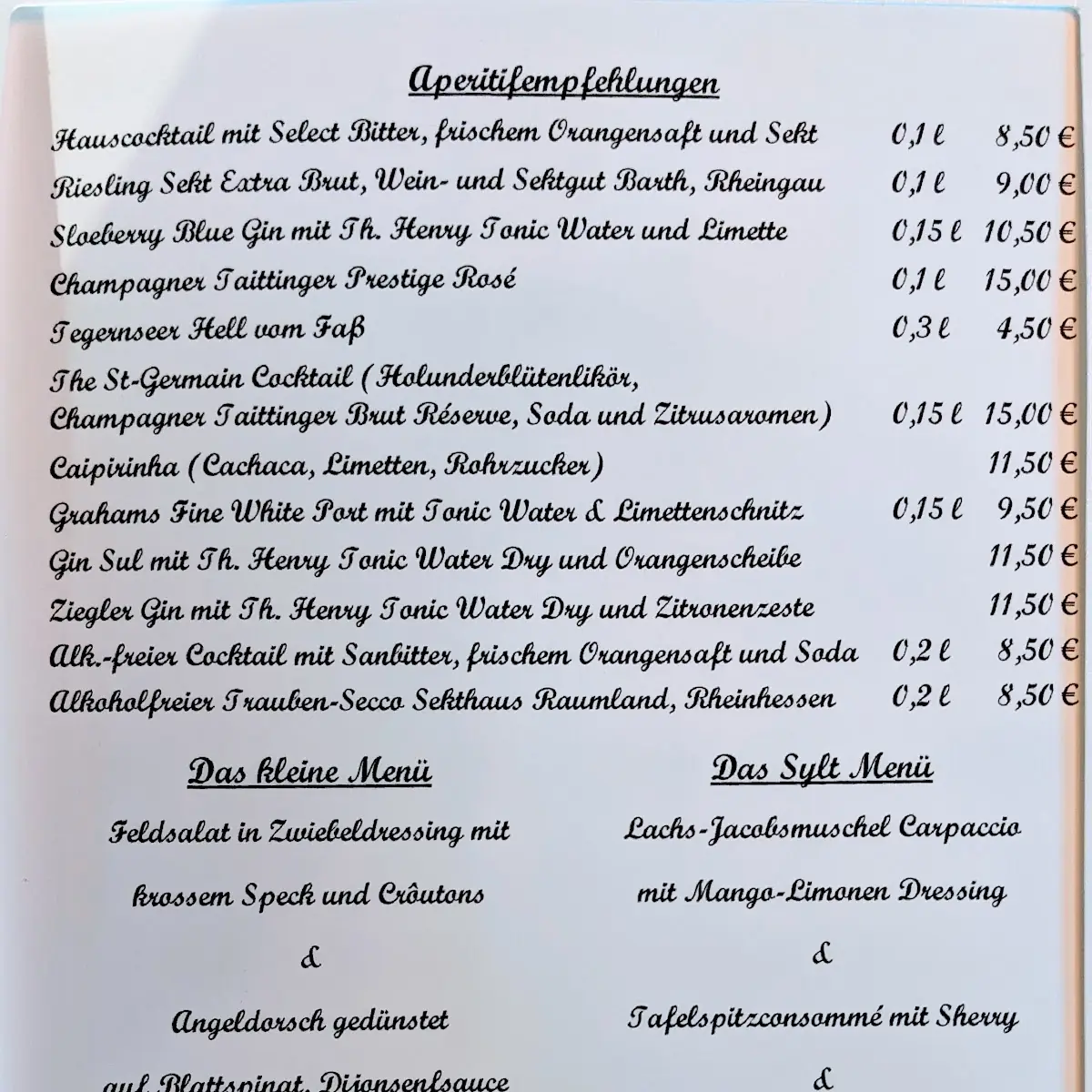 Speisekarte photo 3