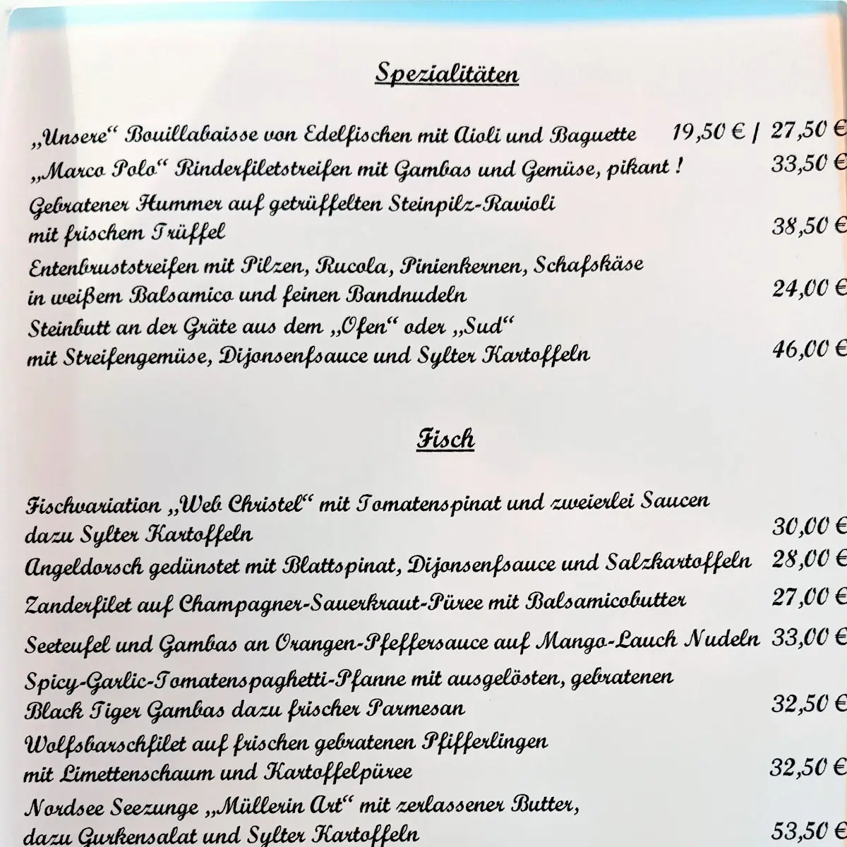 Speisekarte photo 5