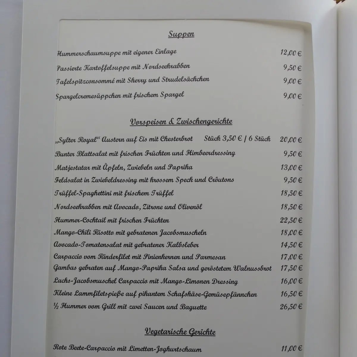 Speisekarte photo 8