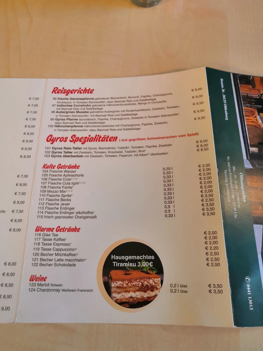 Speisekarte photo 1
