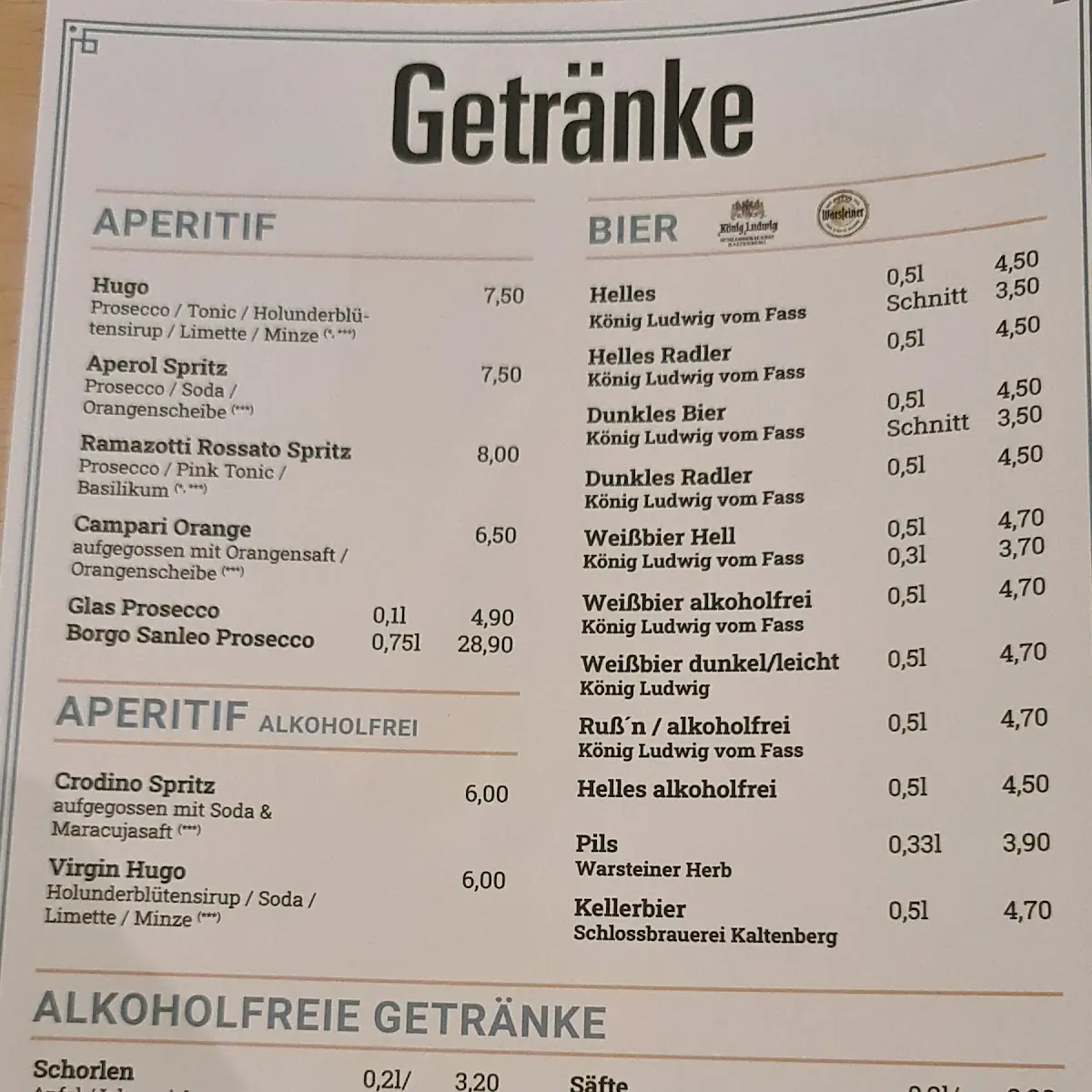 Speisekarte photo 2