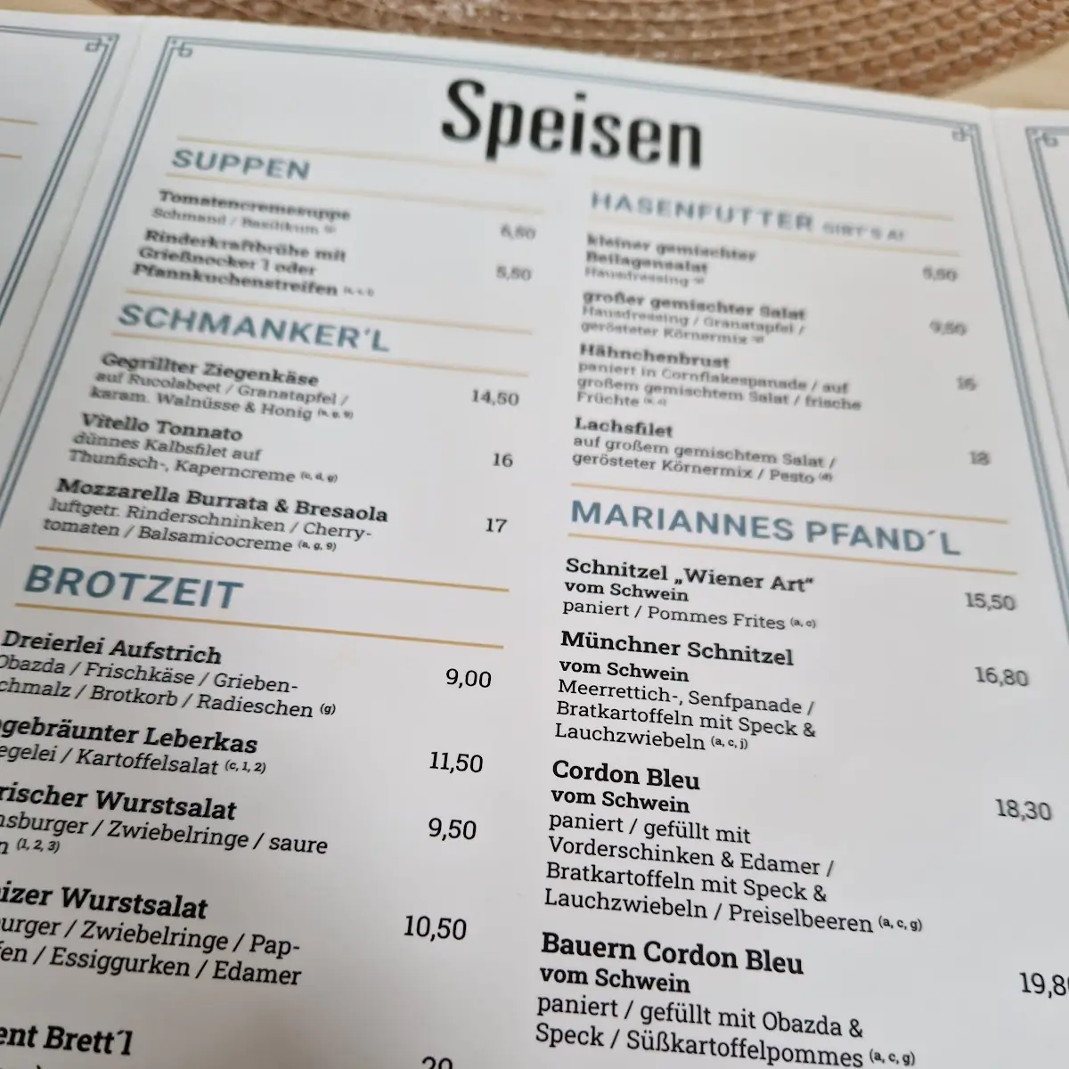 Speisekarte photo 4
