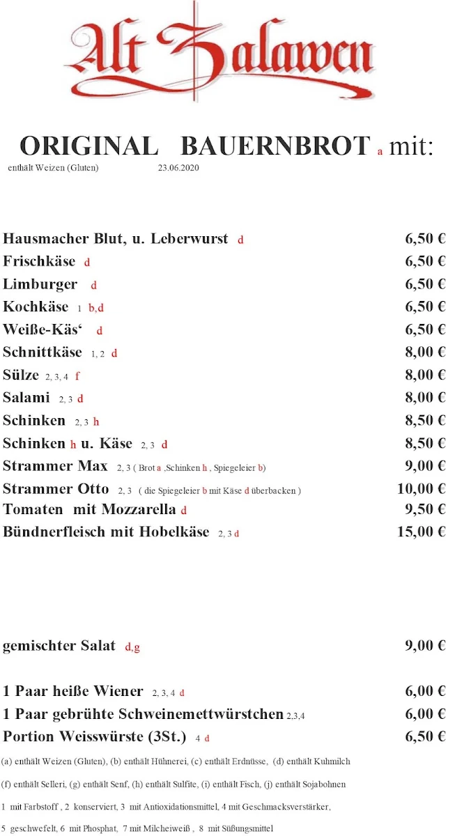 Speisekarte photo 3