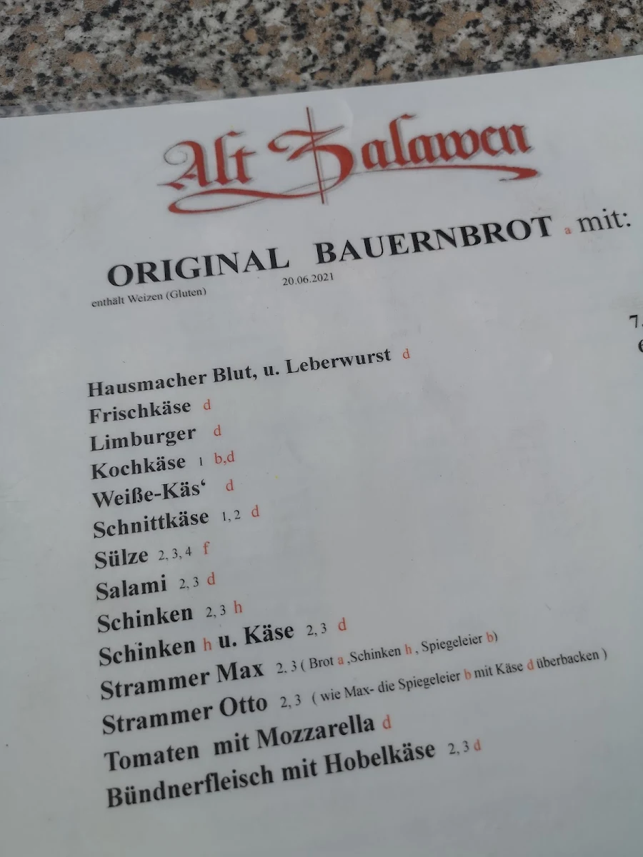 Speisekarte photo 5