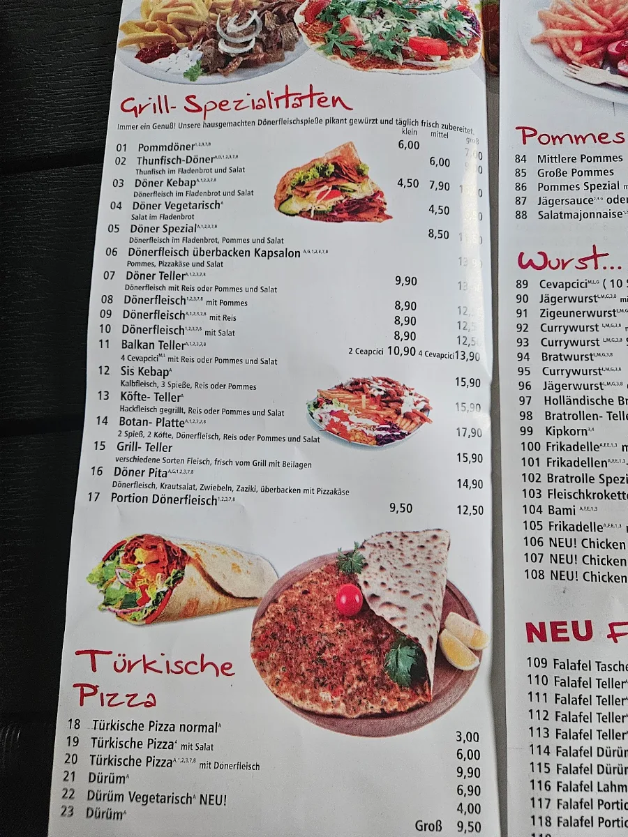 Speisekarte photo 2