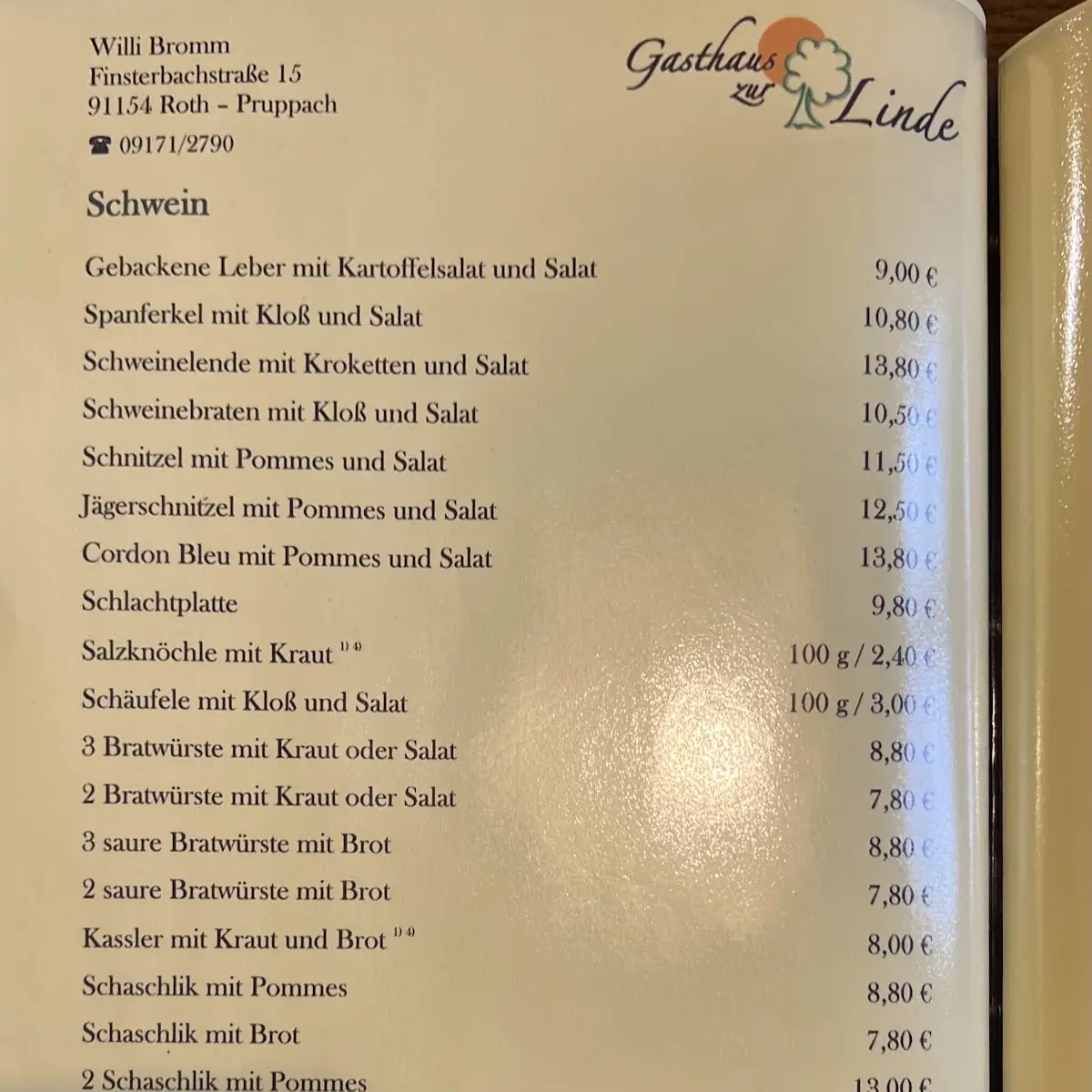 Speisekarte photo 3