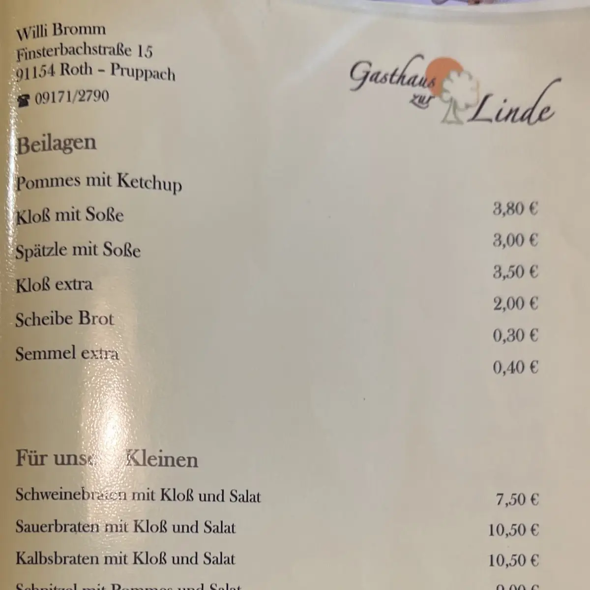 Speisekarte photo 4