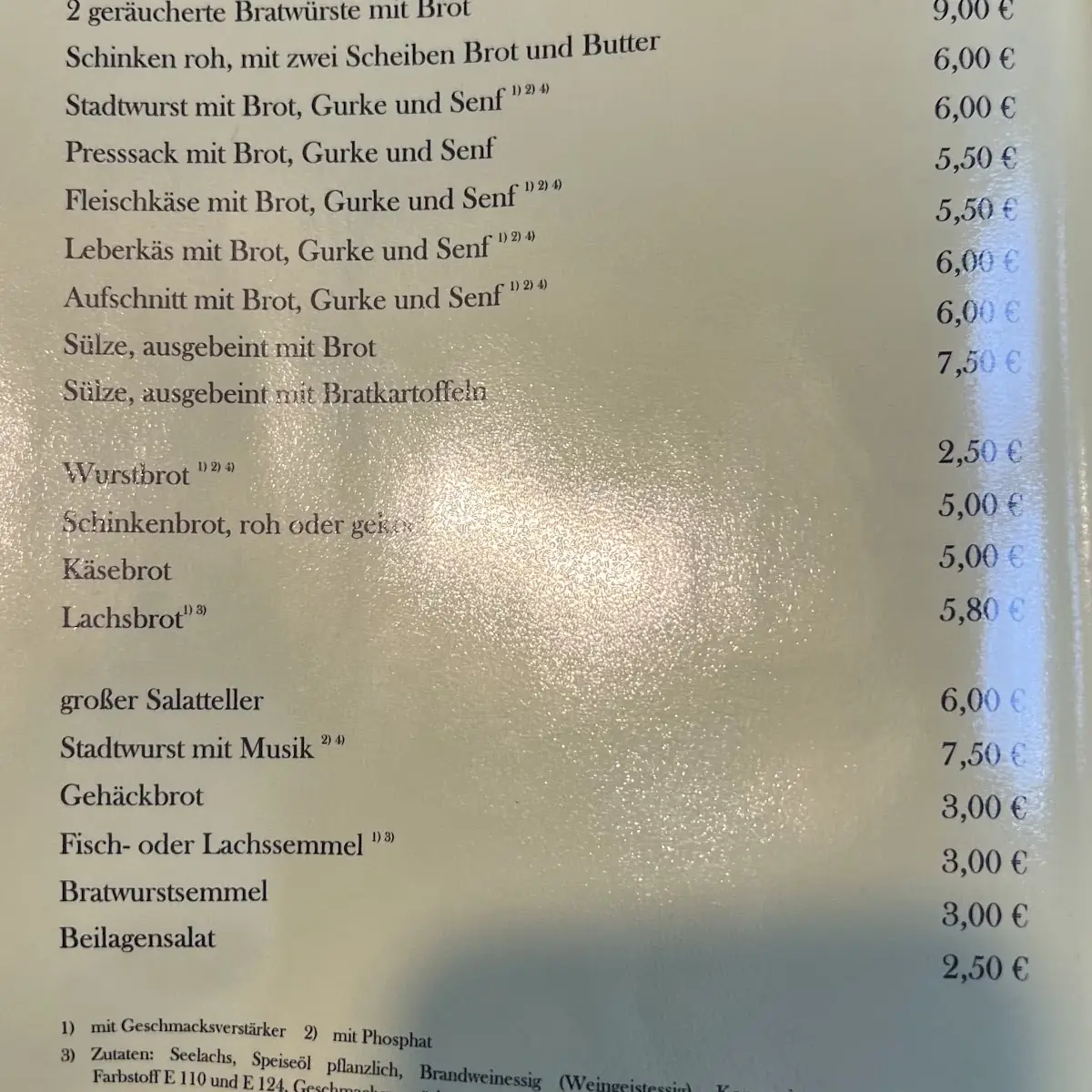 Speisekarte photo 9