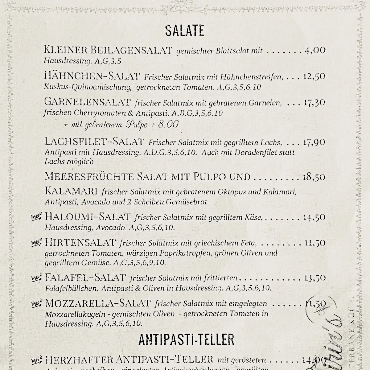 Speisekarte photo 4