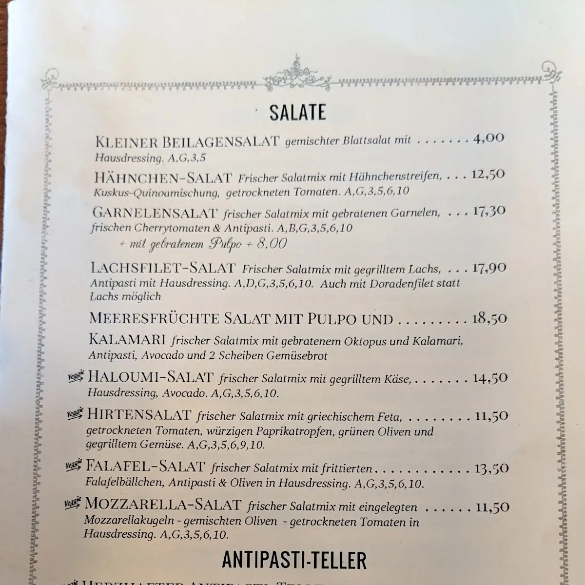 Speisekarte photo 5