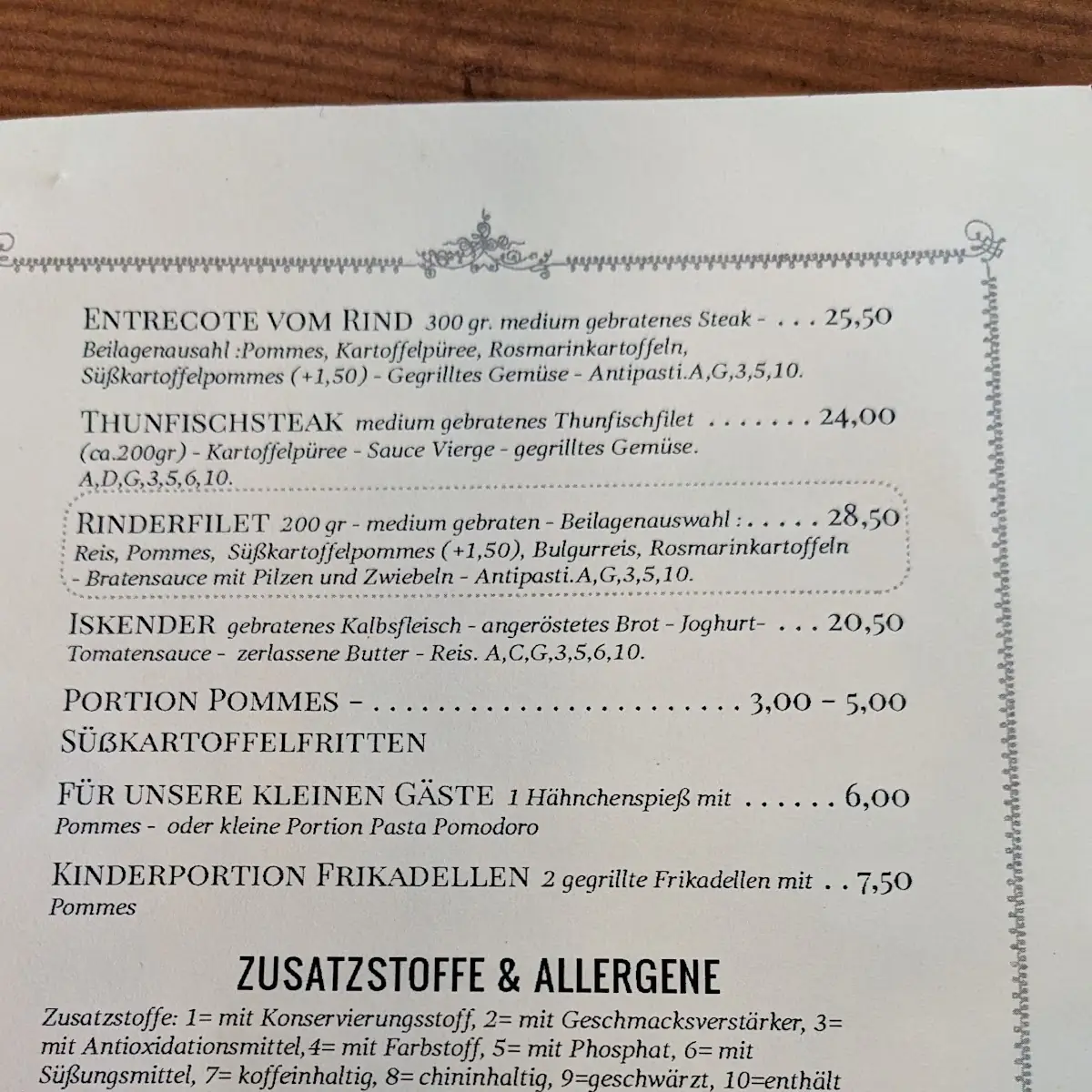 Speisekarte photo 6