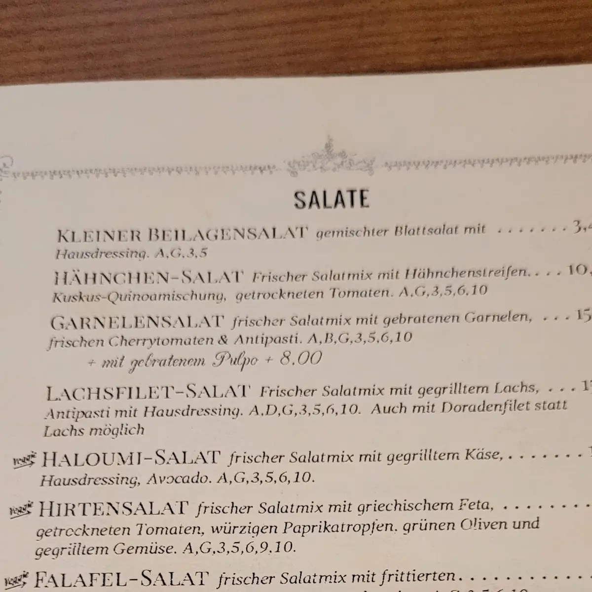 Speisekarte photo 9
