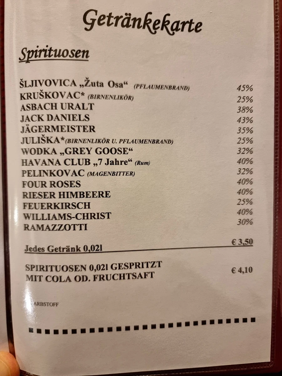 Speisekarte photo 6