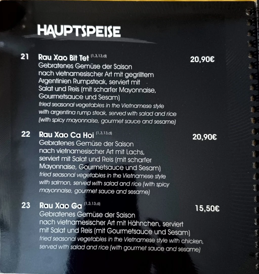 Speisekarte photo 5