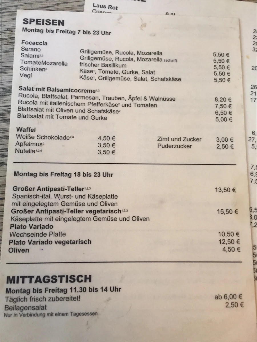 Speisekarte photo 1