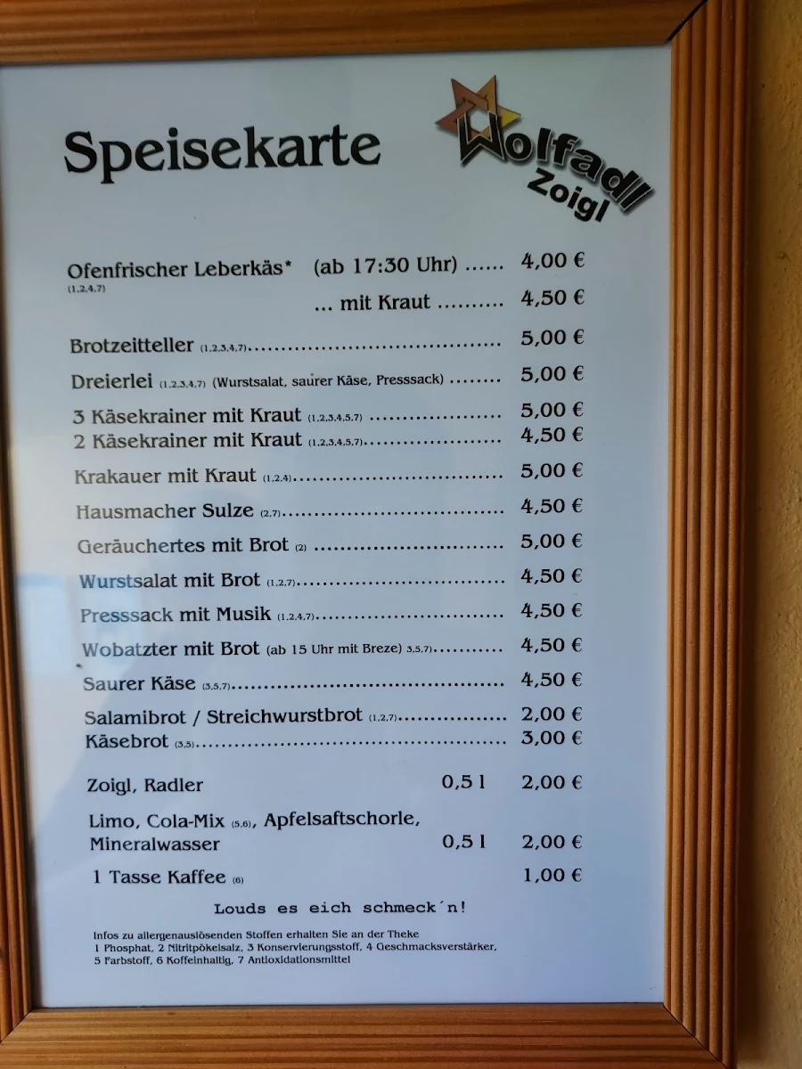 Speisekarte photo 2