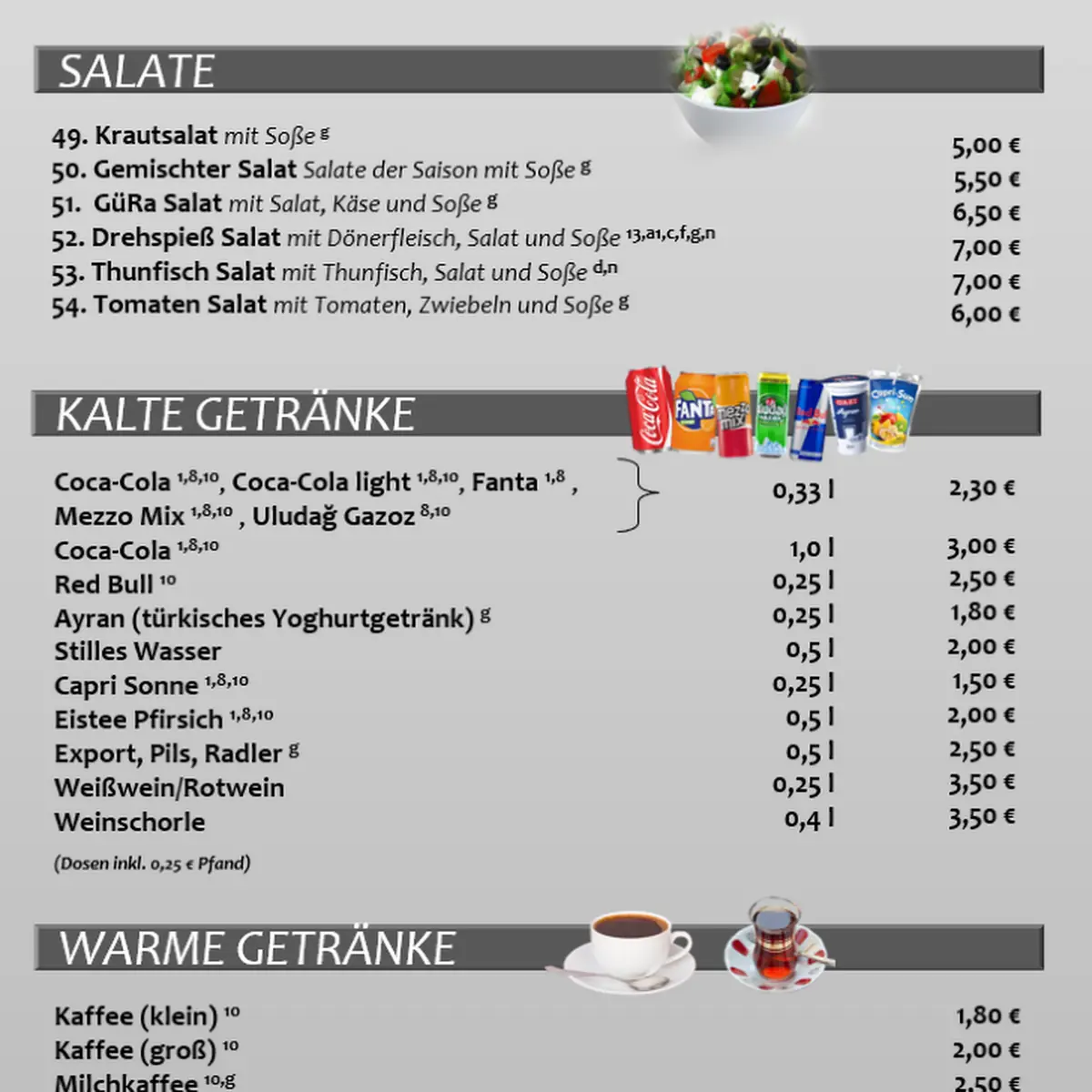 Speisekarte photo 2