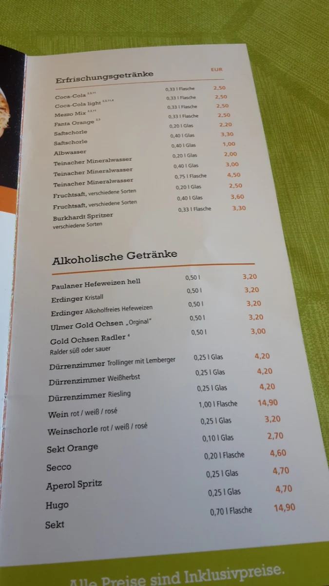 Speisekarte photo 5