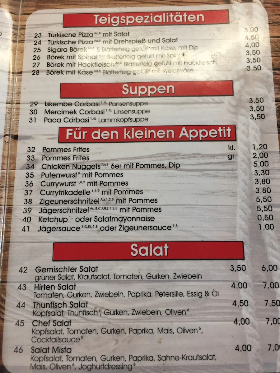 Speisekarte photo 5