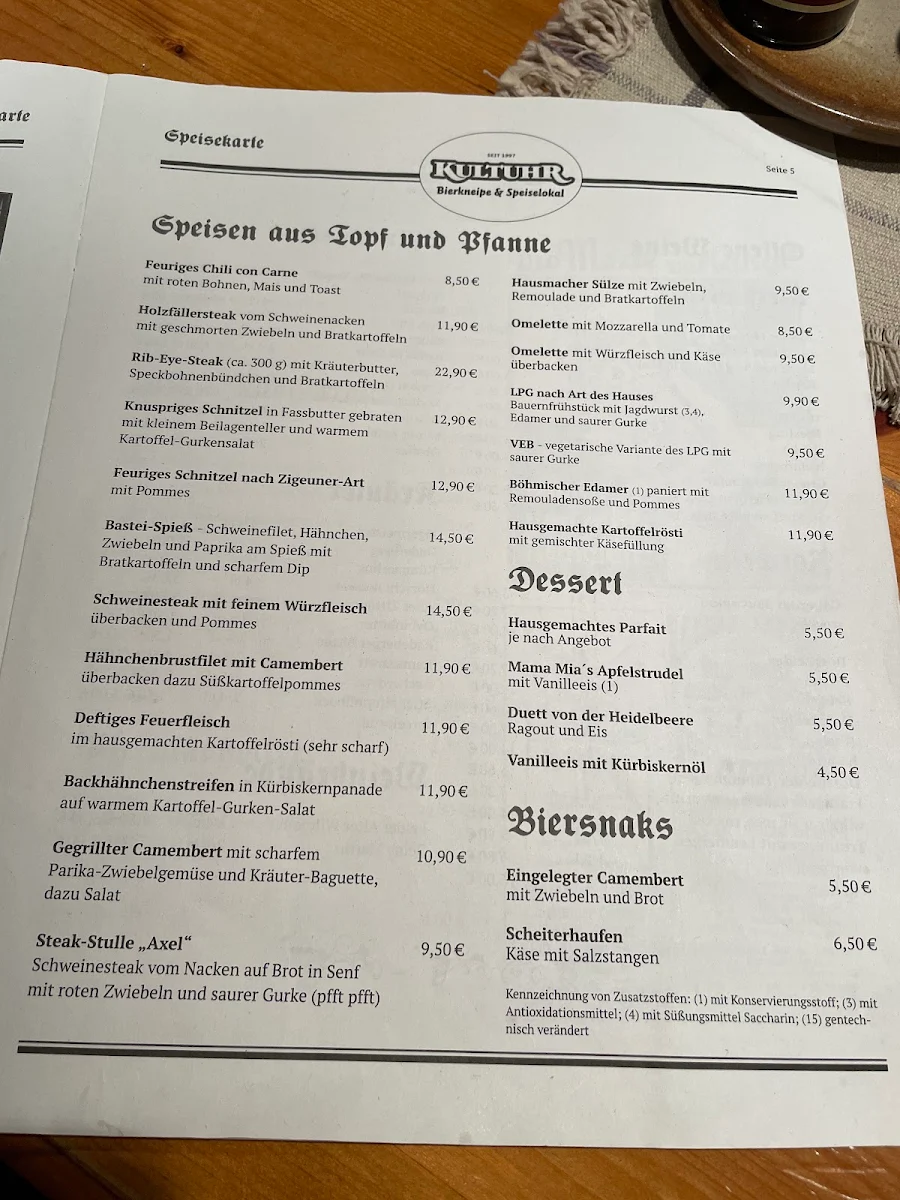 Speisekarte photo 1