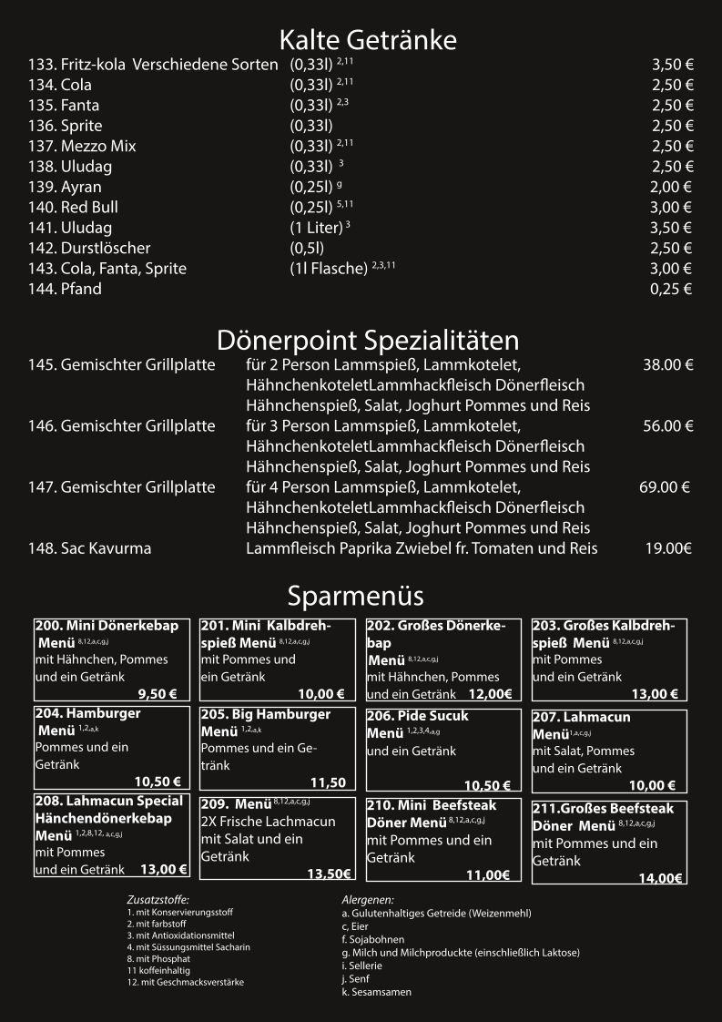 Speisekarte photo 3
