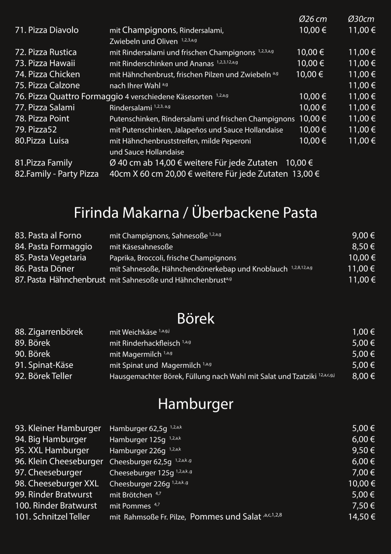 Speisekarte photo 4