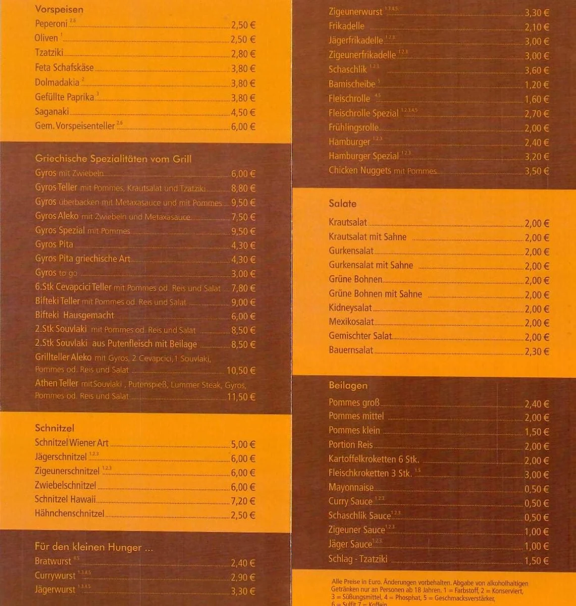 Speisekarte photo 3