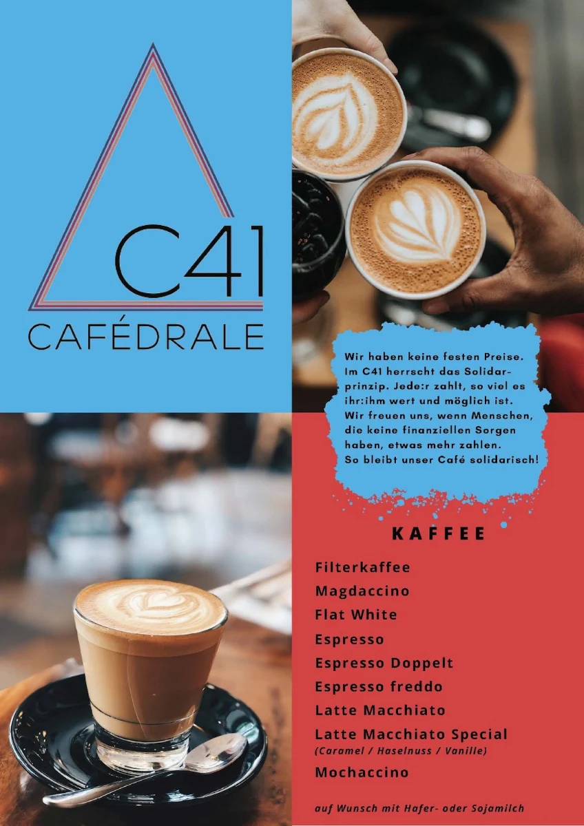 Speisekarte, Cafédrale C41