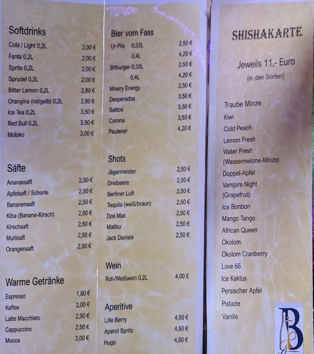 Speisekarte photo 1