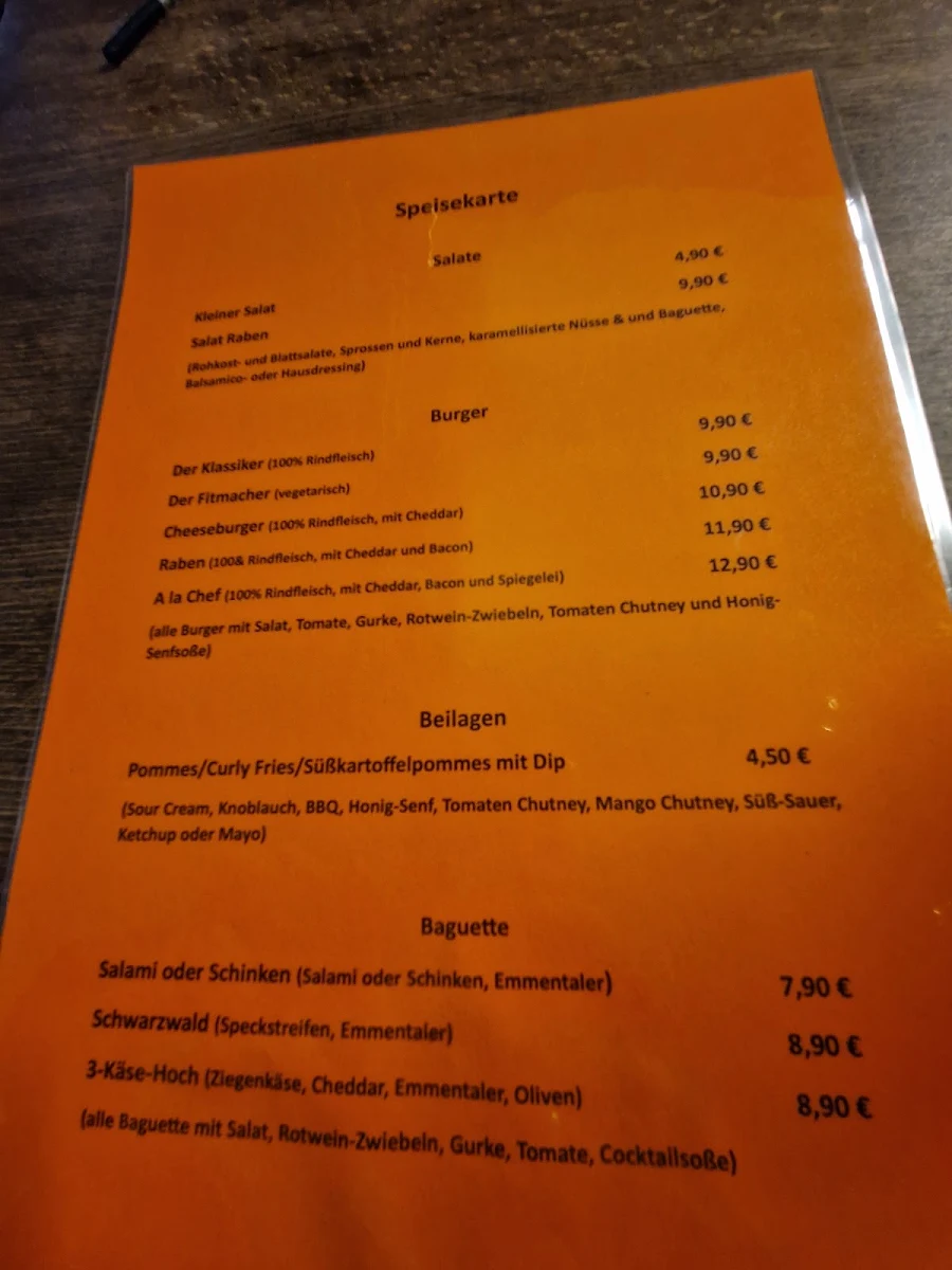 Speisekarte photo 1