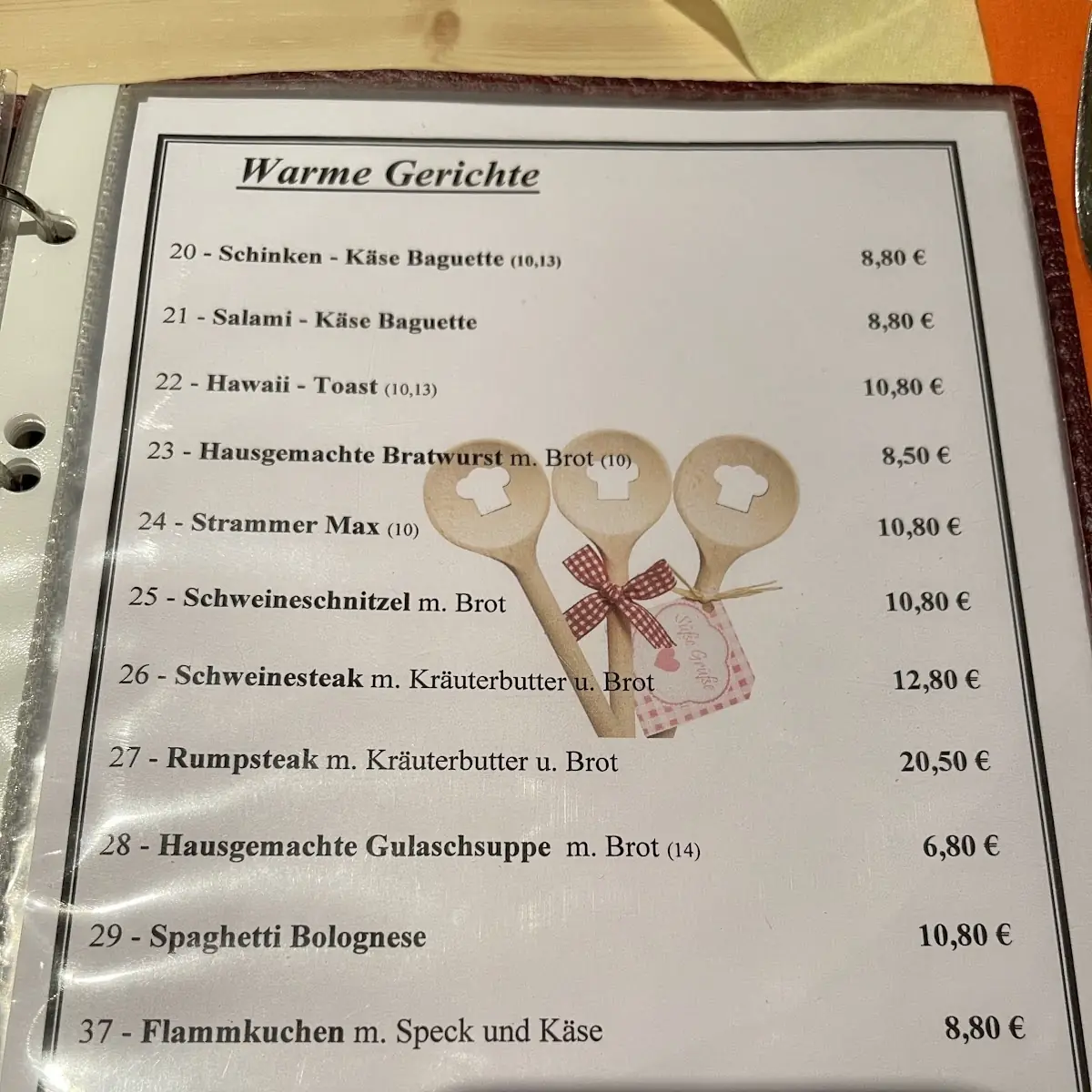 Speisekarte photo 1