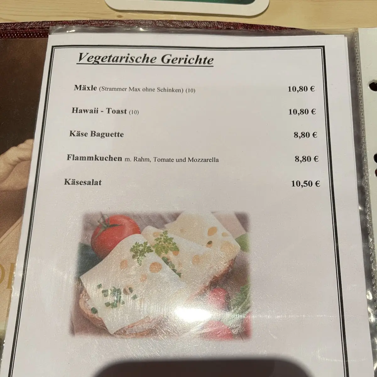 Speisekarte photo 5