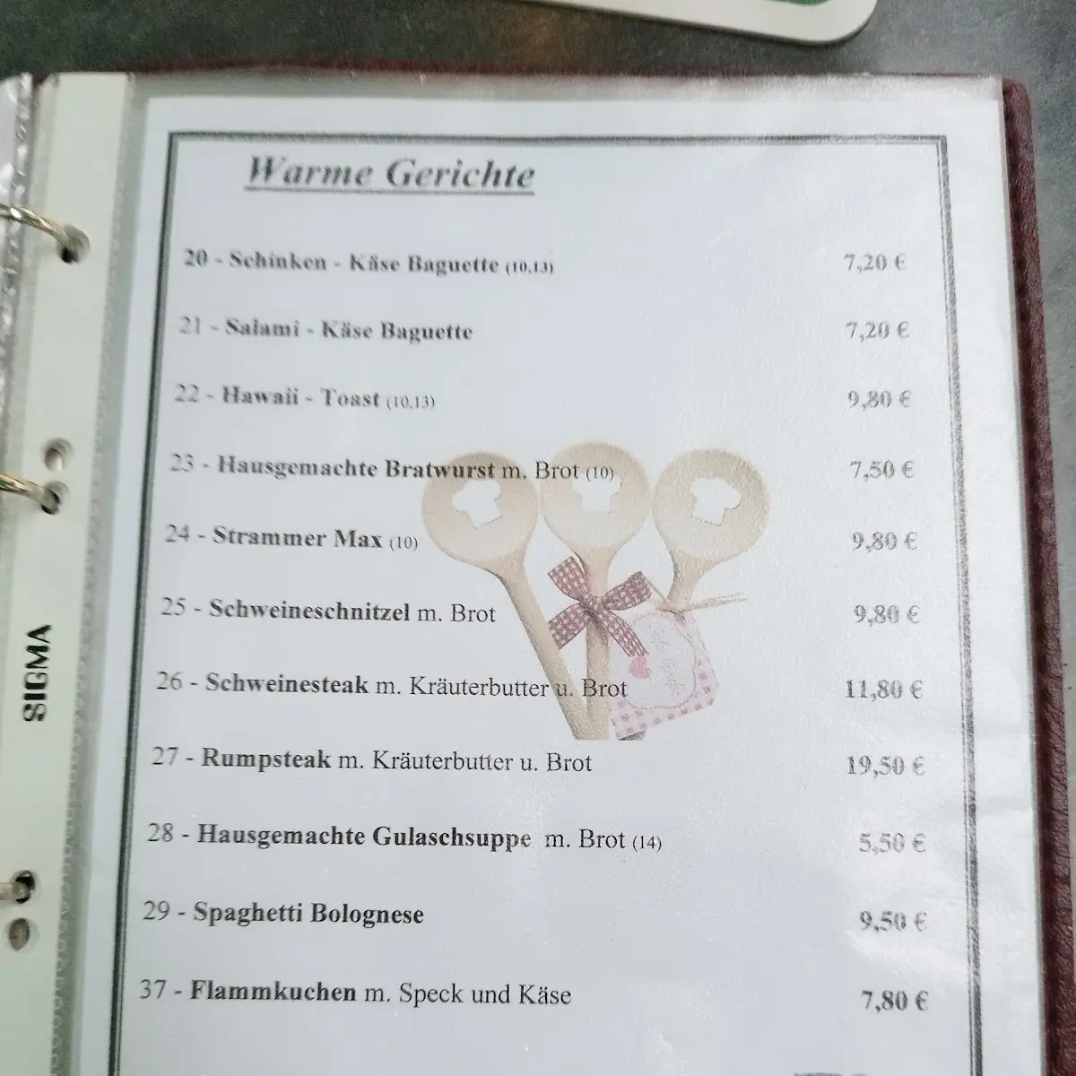 Speisekarte photo 7
