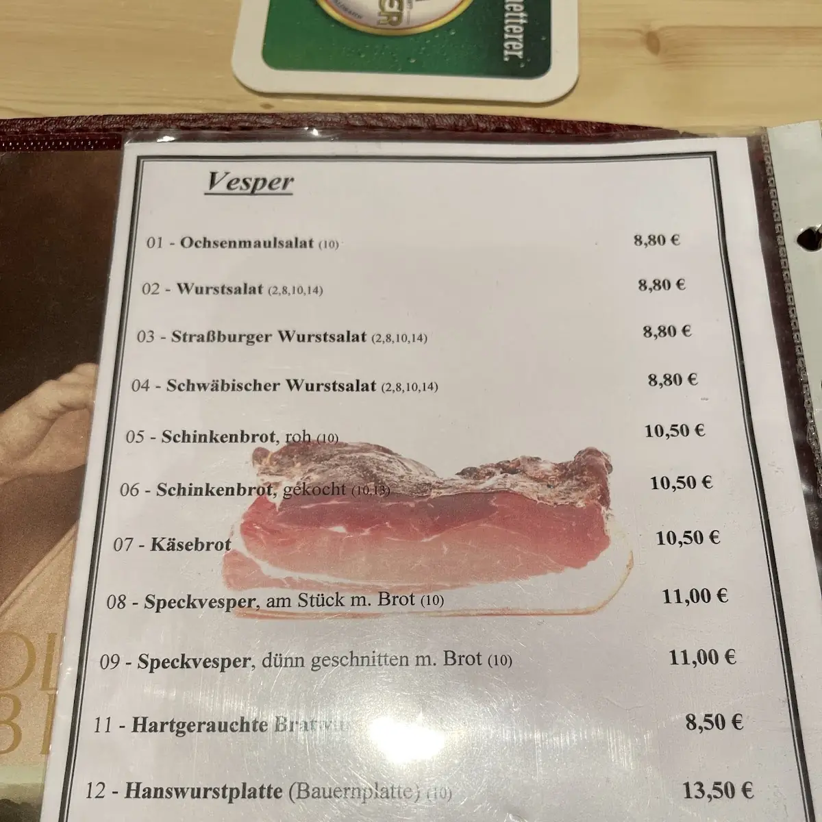 Speisekarte photo 9