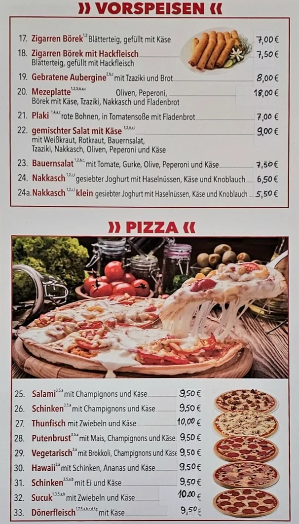 Speisekarte photo 2
