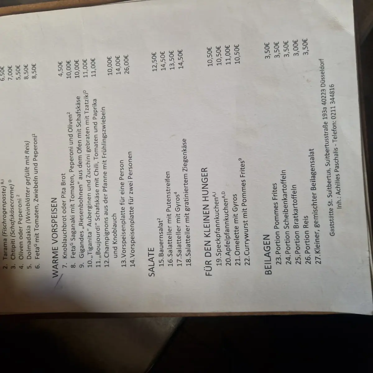 Speisekarte photo 4