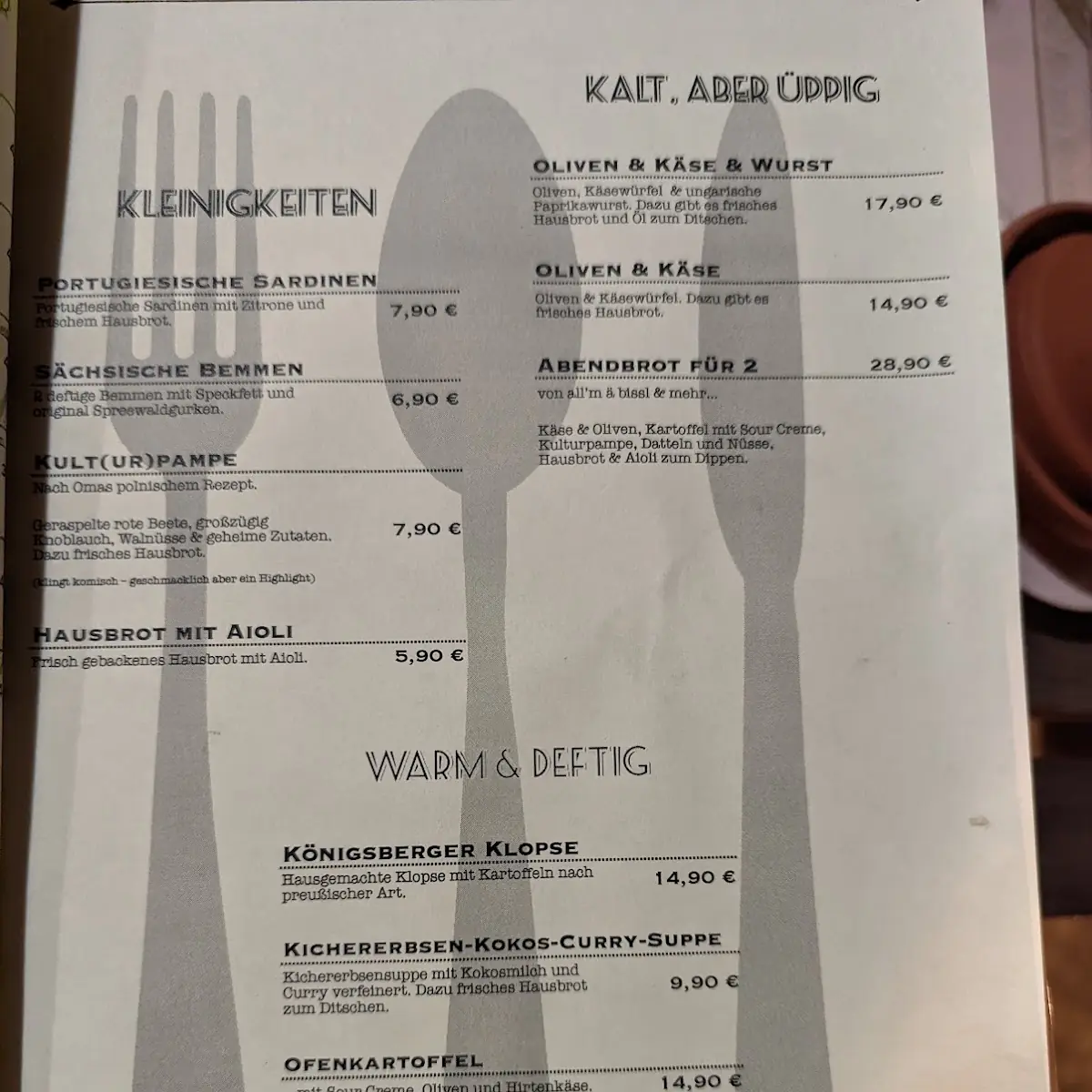 Speisekarte photo 3