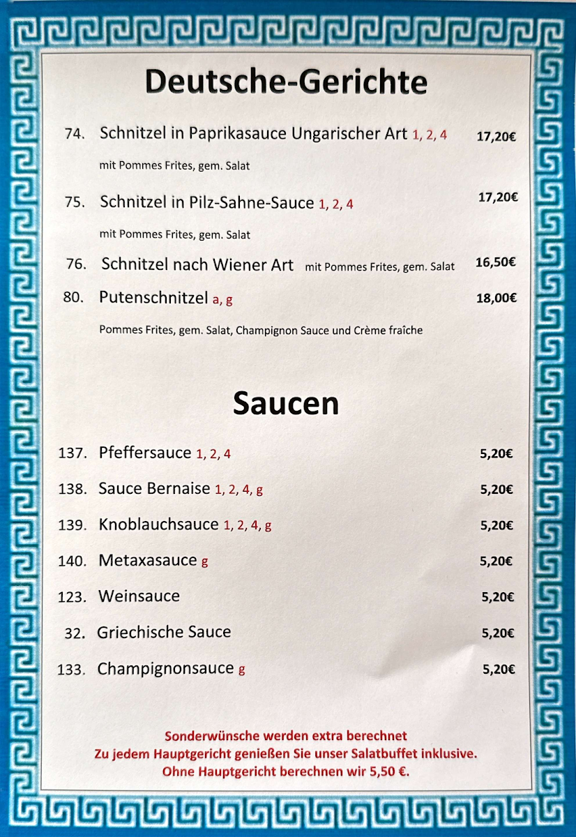 Speisekarte photo 1