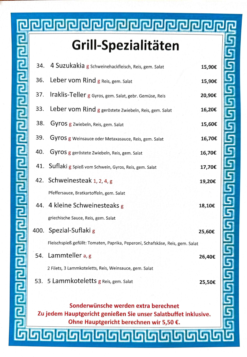 Speisekarte photo 2