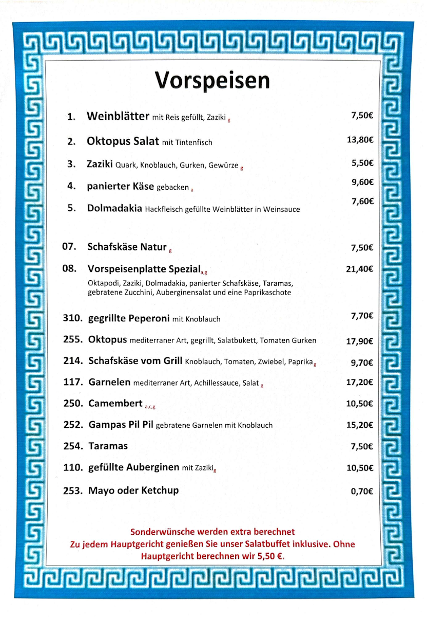 Speisekarte photo 5