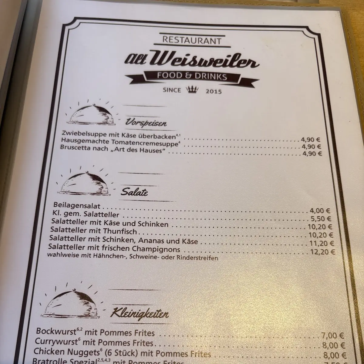 Speisekarte photo 1