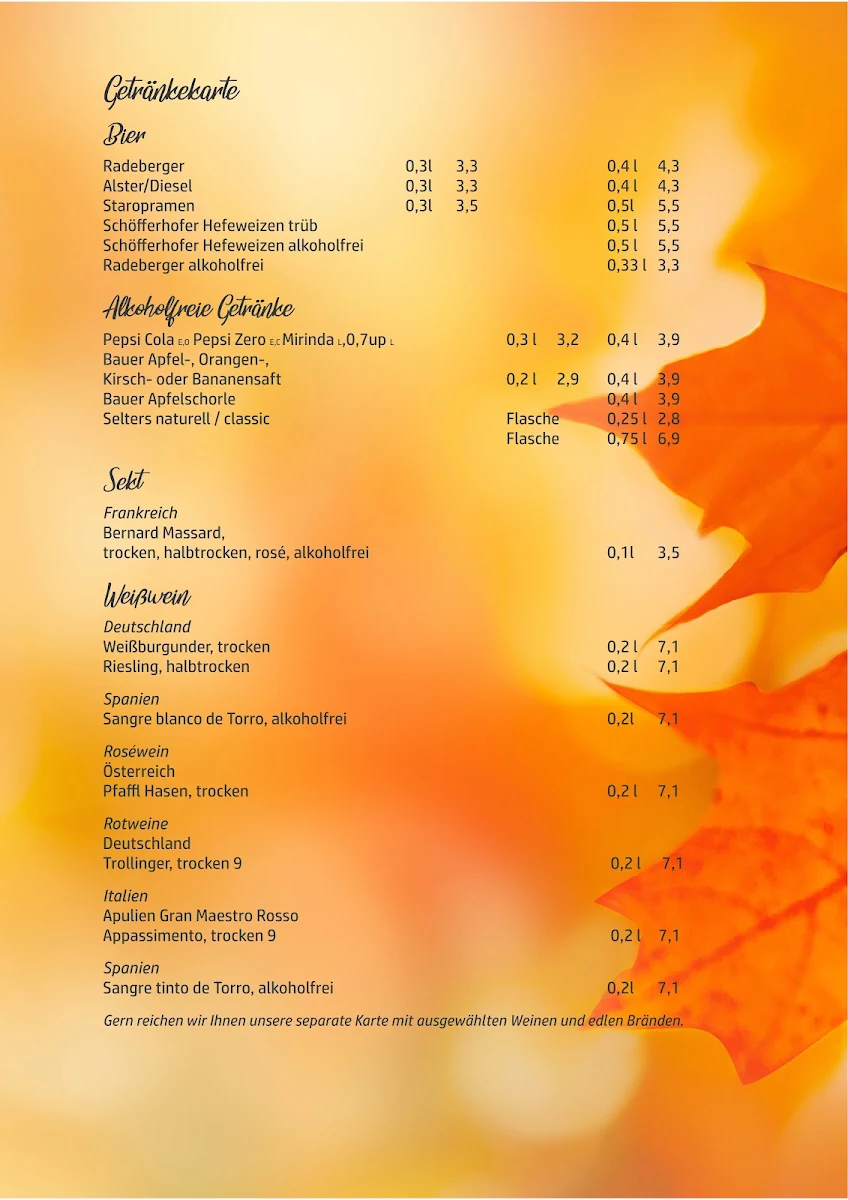 Speisekarte photo 5